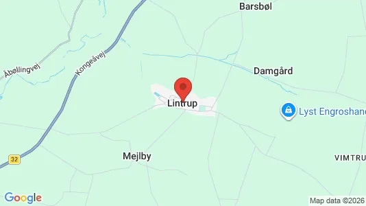 Erhvervslejemål til leje i Lintrup - Foto fra Google Street View