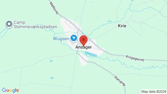 Erhvervslejemål til leje i Ansager - Foto fra Google Street View
