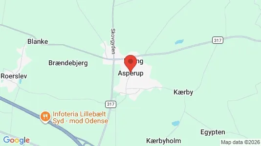 Erhvervslejemål til leje i Asperup - Foto fra Google Street View