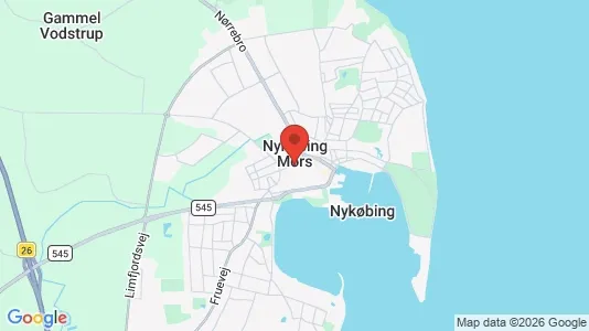 Erhvervslejemål til leje i Nykøbing Mors - kort over placeringen