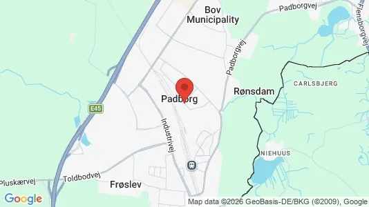 Erhvervslejemål til leje i Padborg - Foto fra Google Street View