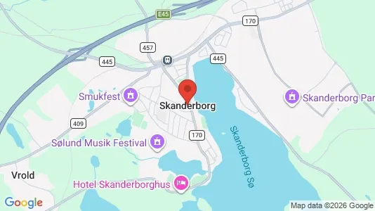 Erhvervslejemål til leje i Skanderborg - Foto fra Google Street View