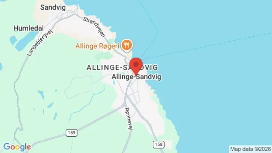 Erhvervslejemål til leje i Allinge - Foto fra Google Street View