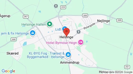 Erhvervslejemål til leje i Helsinge - Foto fra Google Street View