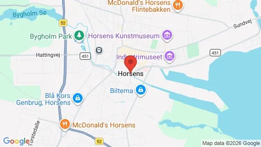 Erhvervslejemål til leje i Horsens - Foto fra Google Street View