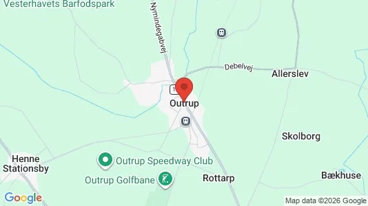 Erhvervslejemål til leje i Outrup - Foto fra Google Street View