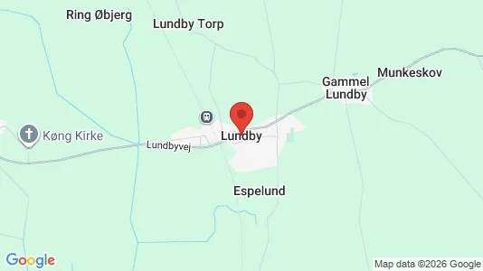 Erhvervslejemål til leje i Lundby - kort over placeringen