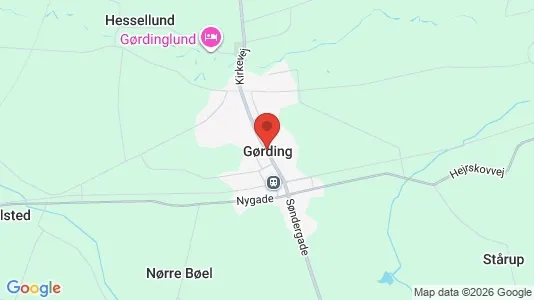 Erhvervslejemål til leje i Gørding - Foto fra Google Street View