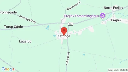 Erhvervslejemål til leje i Kettinge - kort over placeringen
