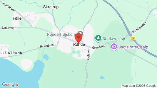 Erhvervslejemål til leje i Rønde - Foto fra Google Street View