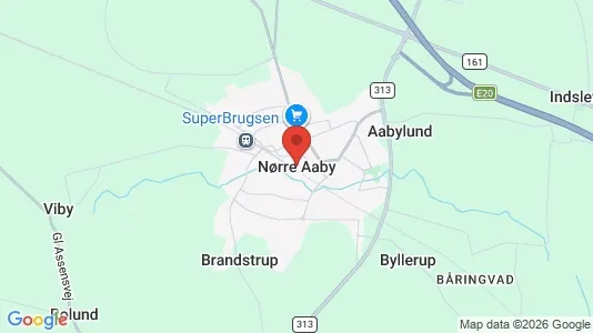 Erhvervslejemål til leje i Nørre Aaby - Foto fra Google Street View
