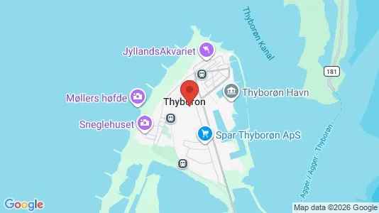 Erhvervslejemål til leje i Thyborøn - Foto fra Google Street View
