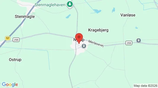 Erhvervslejemål til leje i Nyrup - kort over placeringen