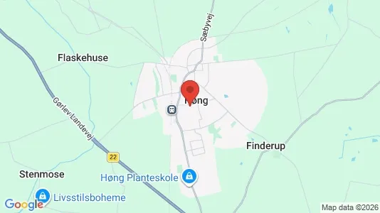 Erhvervslejemål til leje i Høng - kort over placeringen