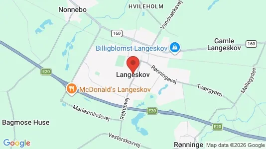 Erhvervslejemål til leje i Langeskov - Foto fra Google Street View