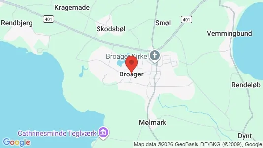 Erhvervslejemål til leje i Broager - Foto fra Google Street View