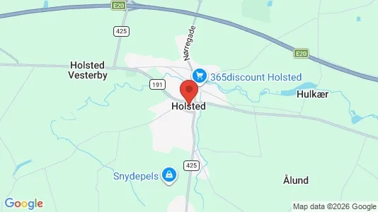Erhvervslejemål til leje i Holsted - Foto fra Google Street View