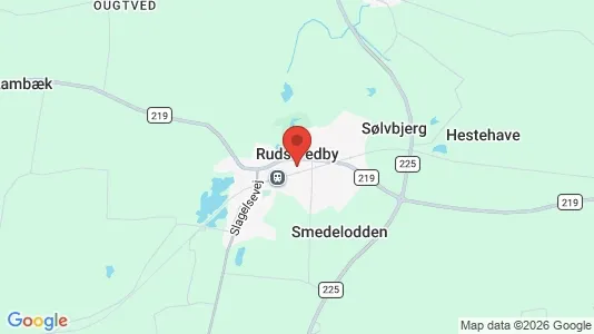 Erhvervslejemål til leje i Ruds Vedby - kort over placeringen