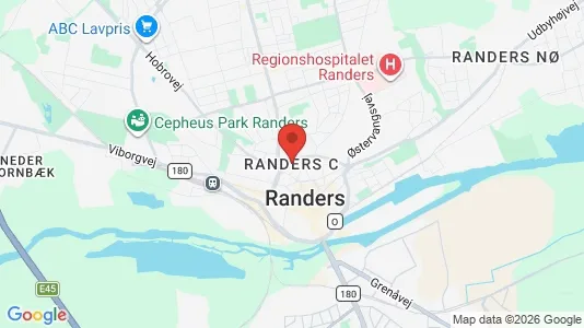 Erhvervslejemål til leje i Randers C - Foto fra Google Street View
