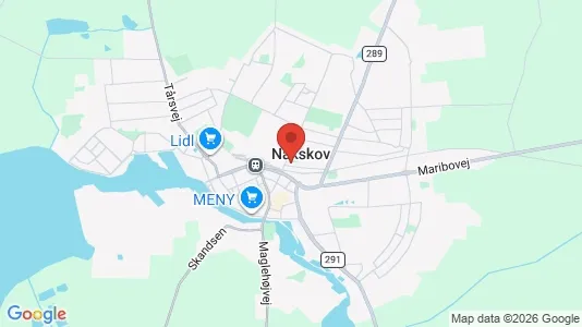 Erhvervslejemål til leje i Nakskov - Foto fra Google Street View