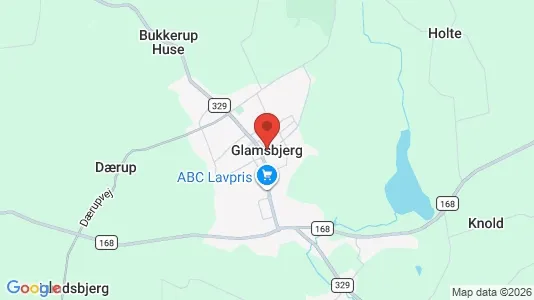Erhvervslejemål til leje i Glamsbjerg - Foto fra Google Street View
