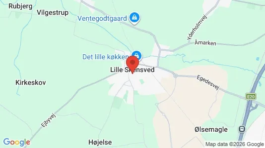 Erhvervslejemål til leje i Lille Skensved - kort over placeringen