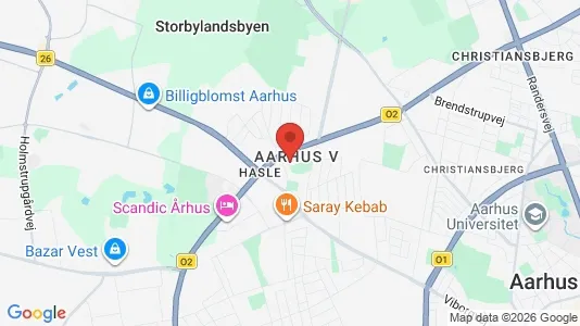 Erhvervslejemål til leje i Århus V - Foto fra Google Street View