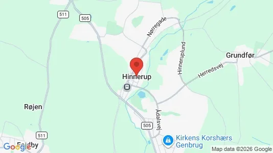 Erhvervslejemål til leje i Hinnerup - Foto fra Google Street View