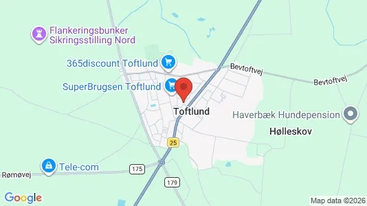 Erhvervslejemål til leje i Toftlund - Foto fra Google Street View