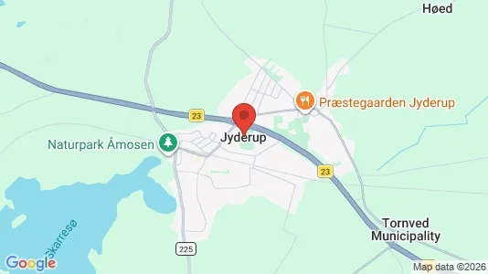Erhvervslejemål til leje i Jyderup - kort over placeringen