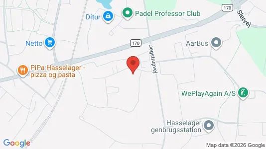 Erhvervslejemål til salg i Hasselager - Foto fra Google Street View