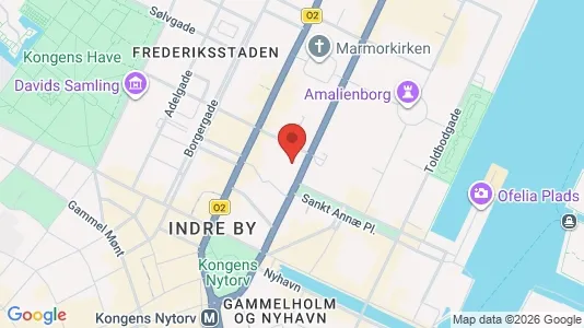 Kontorlokaler til leje i København K - kort over placeringen