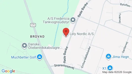 Lagerlokaler til salg i Fredericia - kort over placeringen