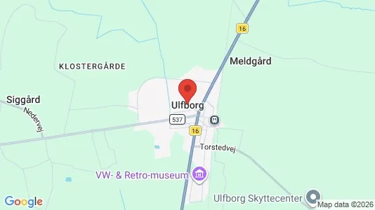 Hoteller til salg i Ulfborg - kort over placeringen