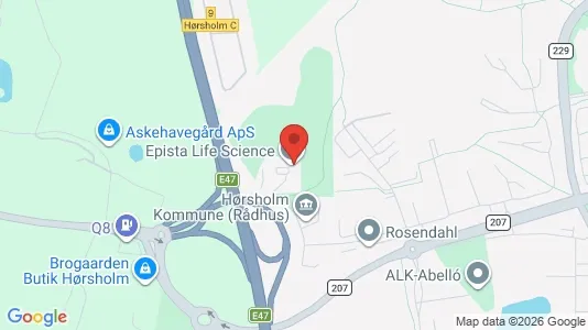 Kontorlokaler til leje i Hørsholm - kort over placeringen