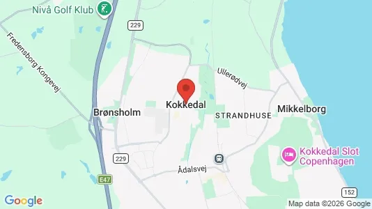 Kontorlokaler til leje i Kokkedal - kort over placeringen