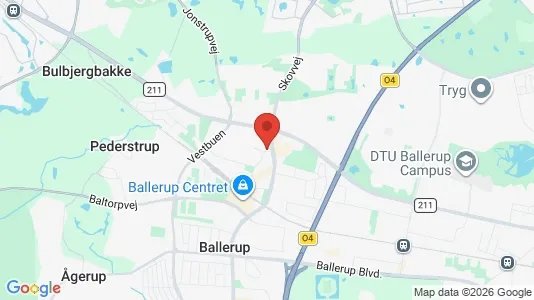 Kontorlokaler til leje i Ballerup - kort over placeringen