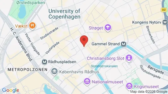 Kontorlokaler til leje i København K - kort over placeringen