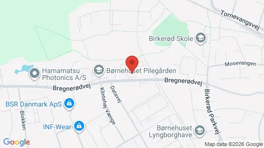 Kontorlokaler til leje i Birkerød - kort over placeringen