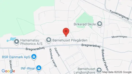 Kontorlokaler til leje i Birkerød - kort over placeringen