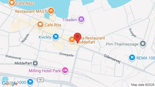 Kliniklokaler til leje i Middelfart - kort over placeringen