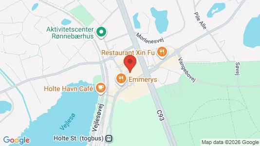 Kontorlokaler til leje i Holte - kort over placeringen