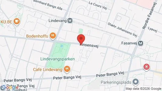 Erhvervslejemål til leje i Frederiksberg - kort over placeringen