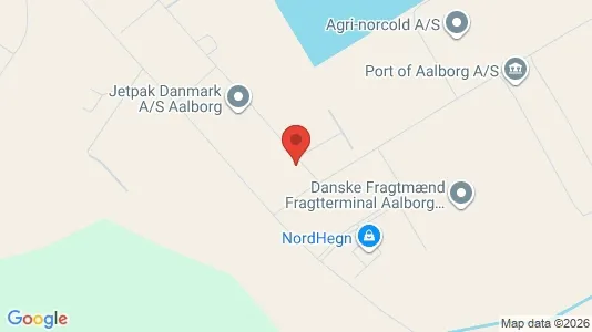 Lagerlokaler til leje i Aalborg Øst - kort over placeringen