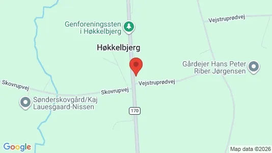 Erhvervslejemål til salg i Christiansfeld - kort over placeringen