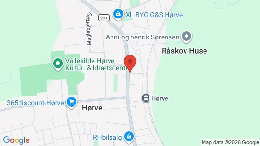 Boligudlejningsejendomme til salg i Hørve - kort over placeringen