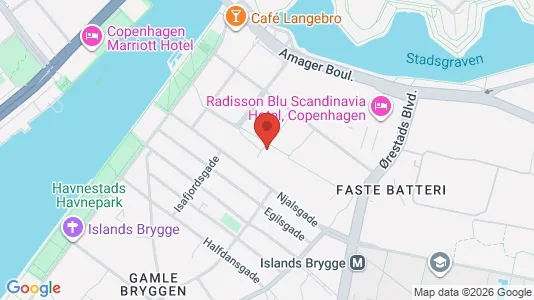 Kontorlokaler til leje i København S - kort over placeringen
