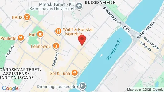 Kontorlokaler til leje i Nørrebro - kort over placeringen