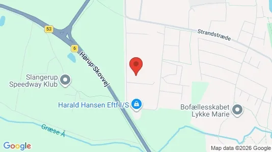 Lagerlokaler til salg i Slangerup - kort over placeringen