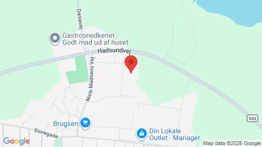 Lagerlokaler til salg i Mariager - kort over placeringen